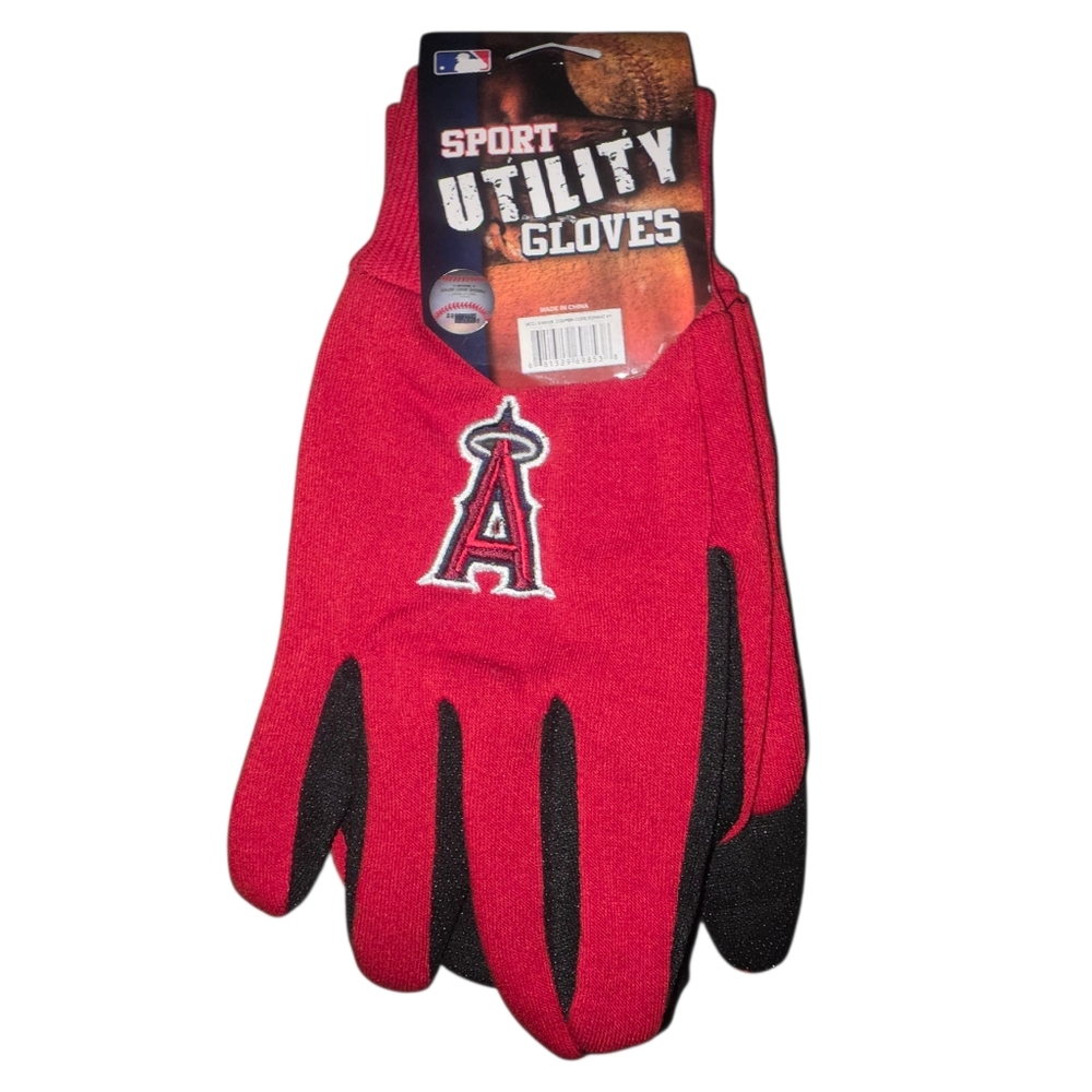 Los Angeles Angels Red Sport Utility Gloves with Logo MLB